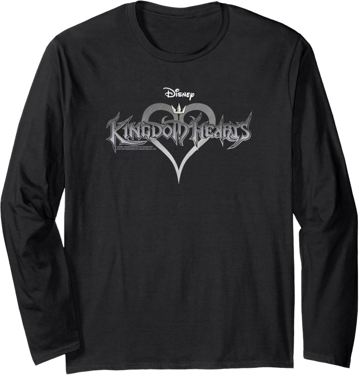 Disney Kingdom Hearts Silver Logo Langarmshirt