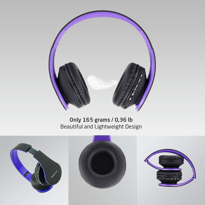 PowerLocus P1 Bluetooth Kopfhörer Kabellos, Wireless 5.0 Bluetooth Kopfhörer Over-Ear, Over Ear Kopf