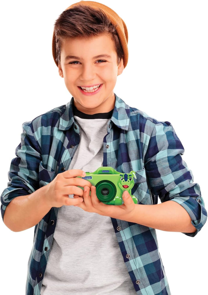 Lexibook, Dinosaurier, 4-in-1-Kamera für Kinder mit Schutz, Foto-, Video-, MP3- und Spielfunktionen,