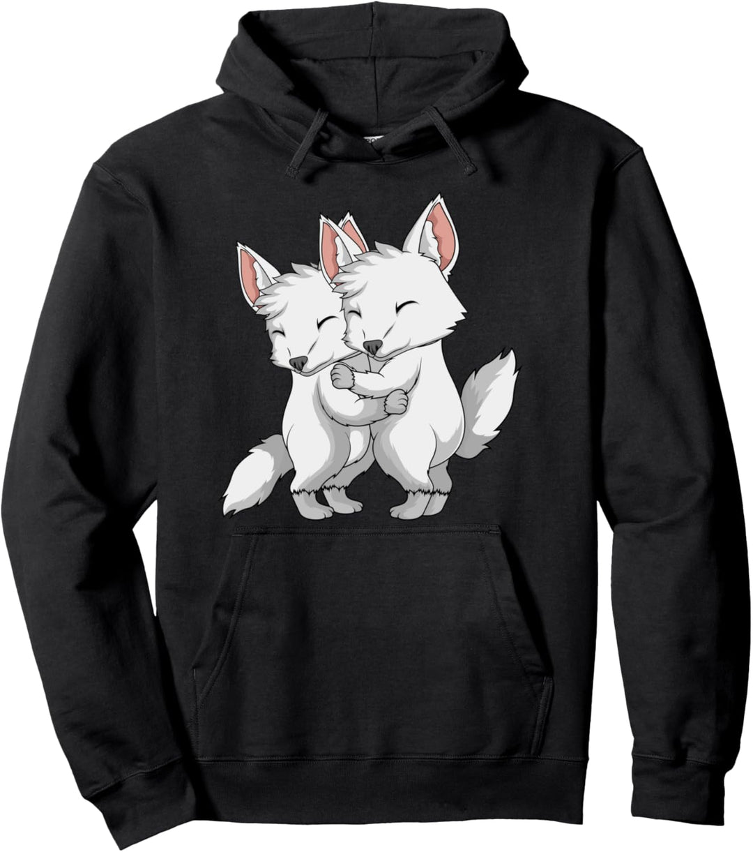Polarfuchs Eisfuchs Schneefuchs Pullover Hoodie