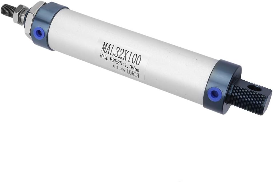 Luftzylinder Pneumatikzylinder, 32mm Single Rod Double Acting Mini Pneumatic Air Cylinder Aluminiuml