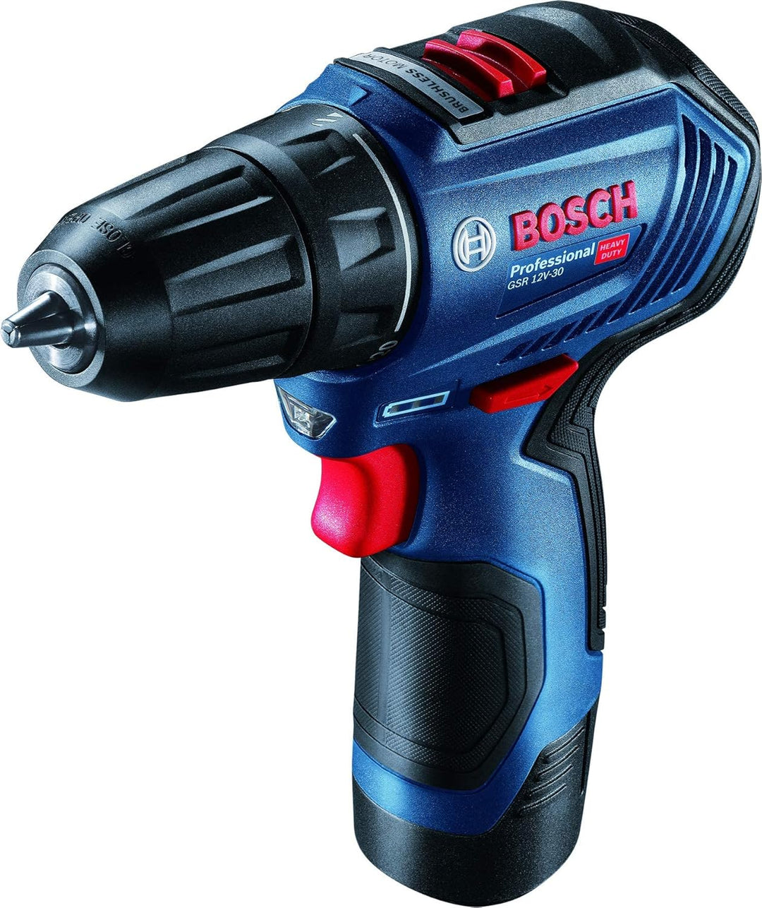 Bosch Professional 12V System Akku Bohrschrauber GSR 12V-30 (inkl. 2x2.0 Ah Akku, Schnellladegerät G