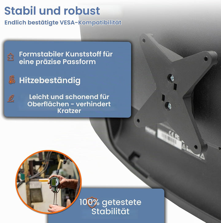3IDEE VESA Adapter kompatibel mit MSI Optix (G241, G241VC, MAG341CQ, G27C, G27C4, G27CQ4, G27C2, AG3