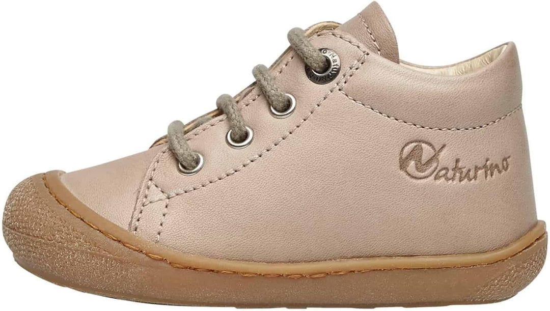 Naturino Cocoon-Lauflernschuh aus Nappaleder-Blau 19 EU Taubengrau Beige, 19 EU Taubengrau Beige