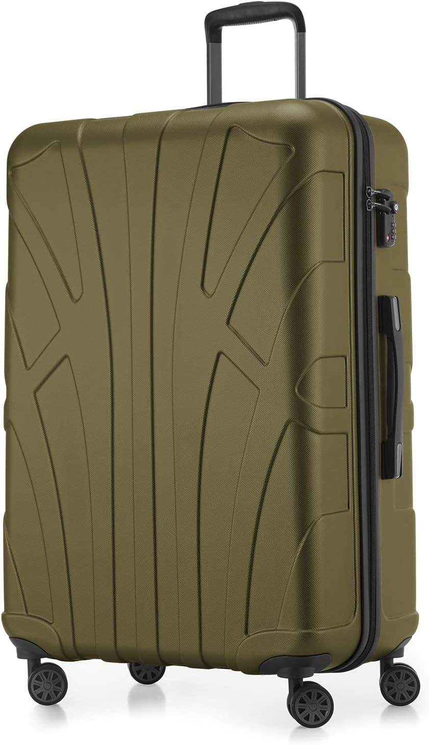 suitline grosser Hartschalen-Koffer Koffer Trolley Rollkoffer XL Reisekoffer, TSA, 76 cm, ca. 96-110