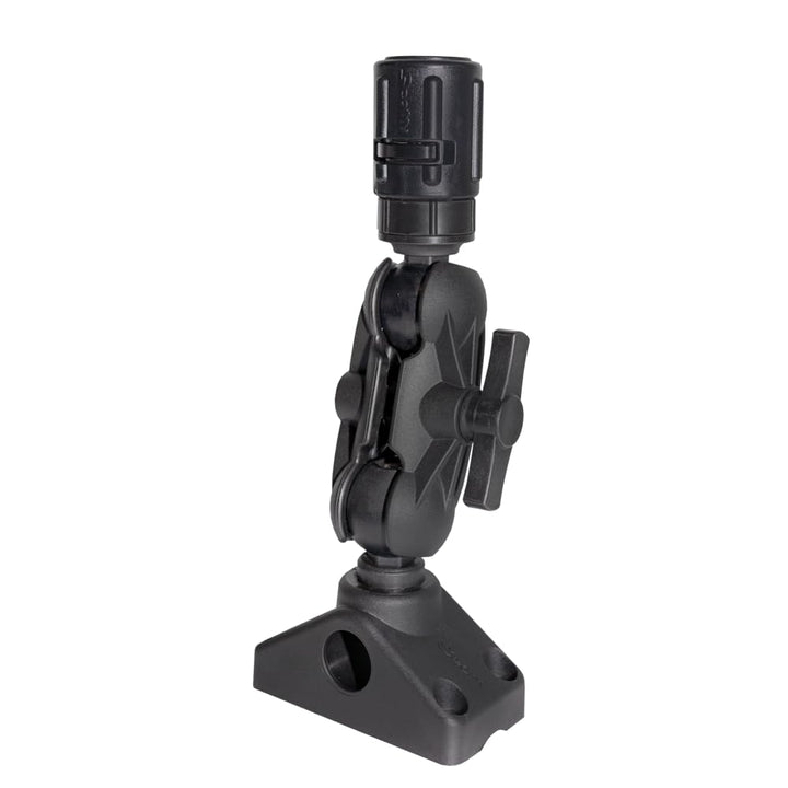 Scotty 1,5' Ball Mount Gear Head 162 Gelenk mit Halterung zum Festschrauben Schwarz, Schwarz