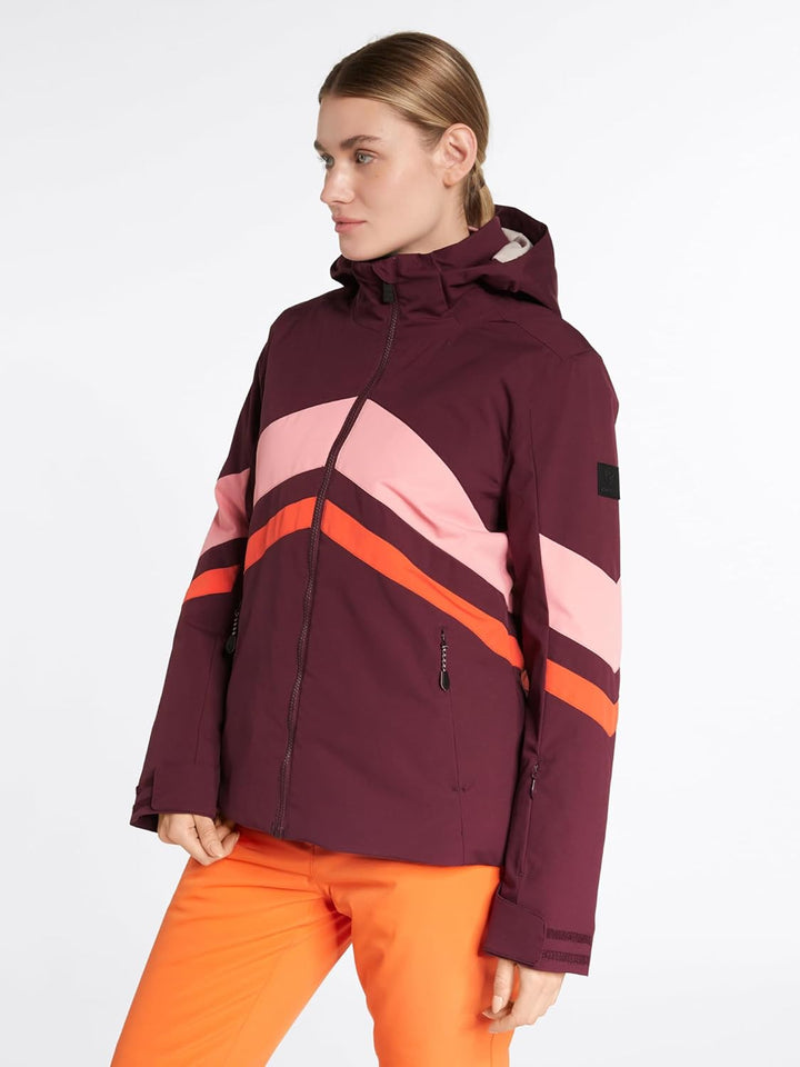 Ziener Damen Telia Ski-Jacke/Winter-Jacke | warm, atmungsaktiv, wasserdicht (1er Pack) 34 velvet red