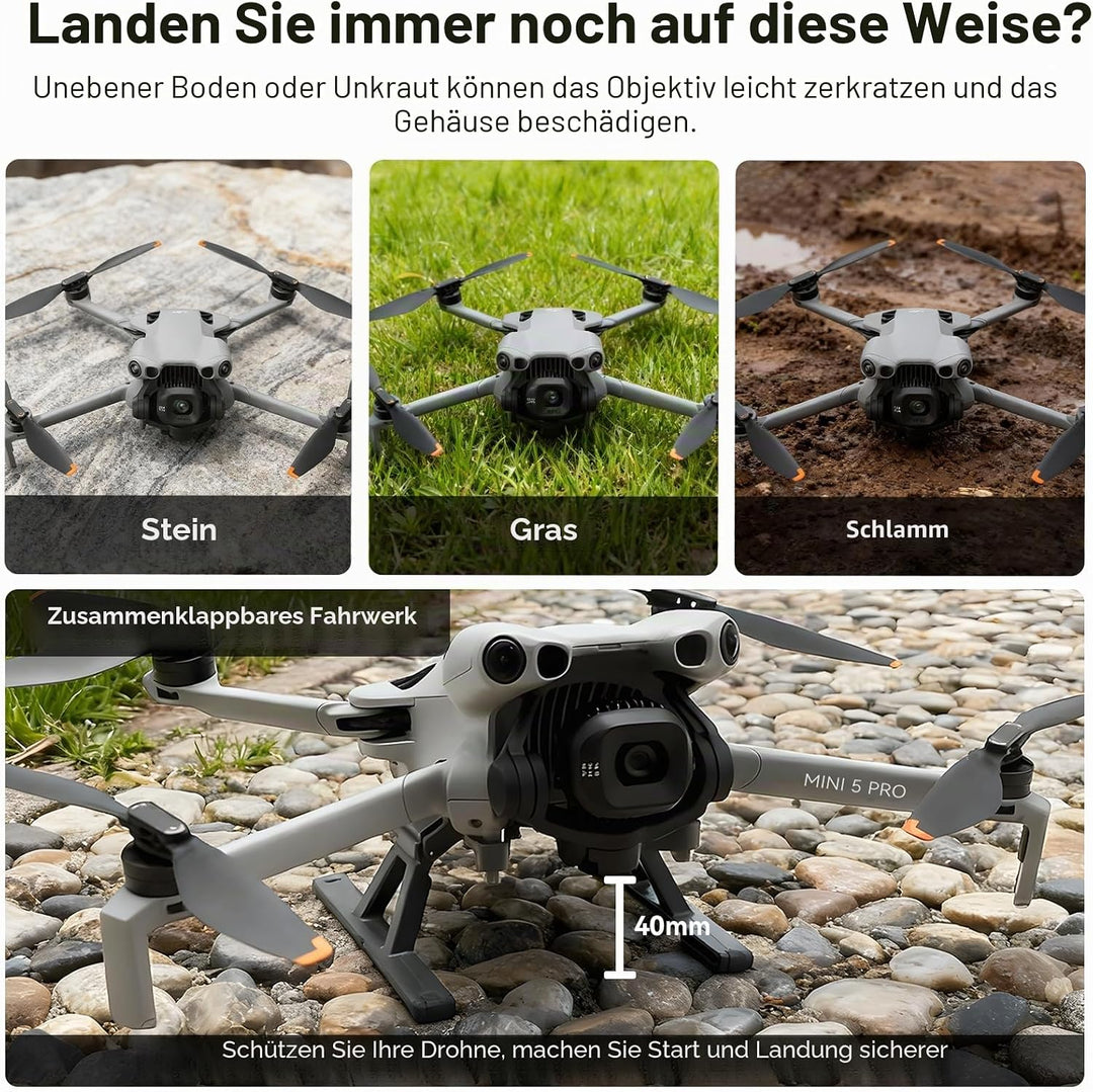 Mini 5 Pro Propellers Schutz – mit Propellerschutz Landegestell Beinen Gimbal Schutzabdeckung Kamera
