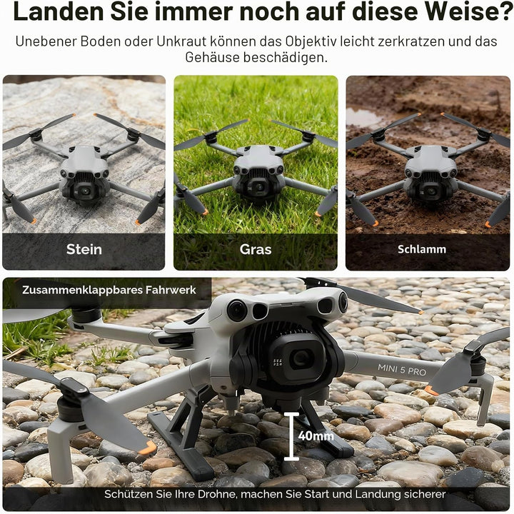Mini 5 Pro Propellers Schutz – mit Propellerschutz Landegestell Beinen Gimbal Schutzabdeckung Kamera