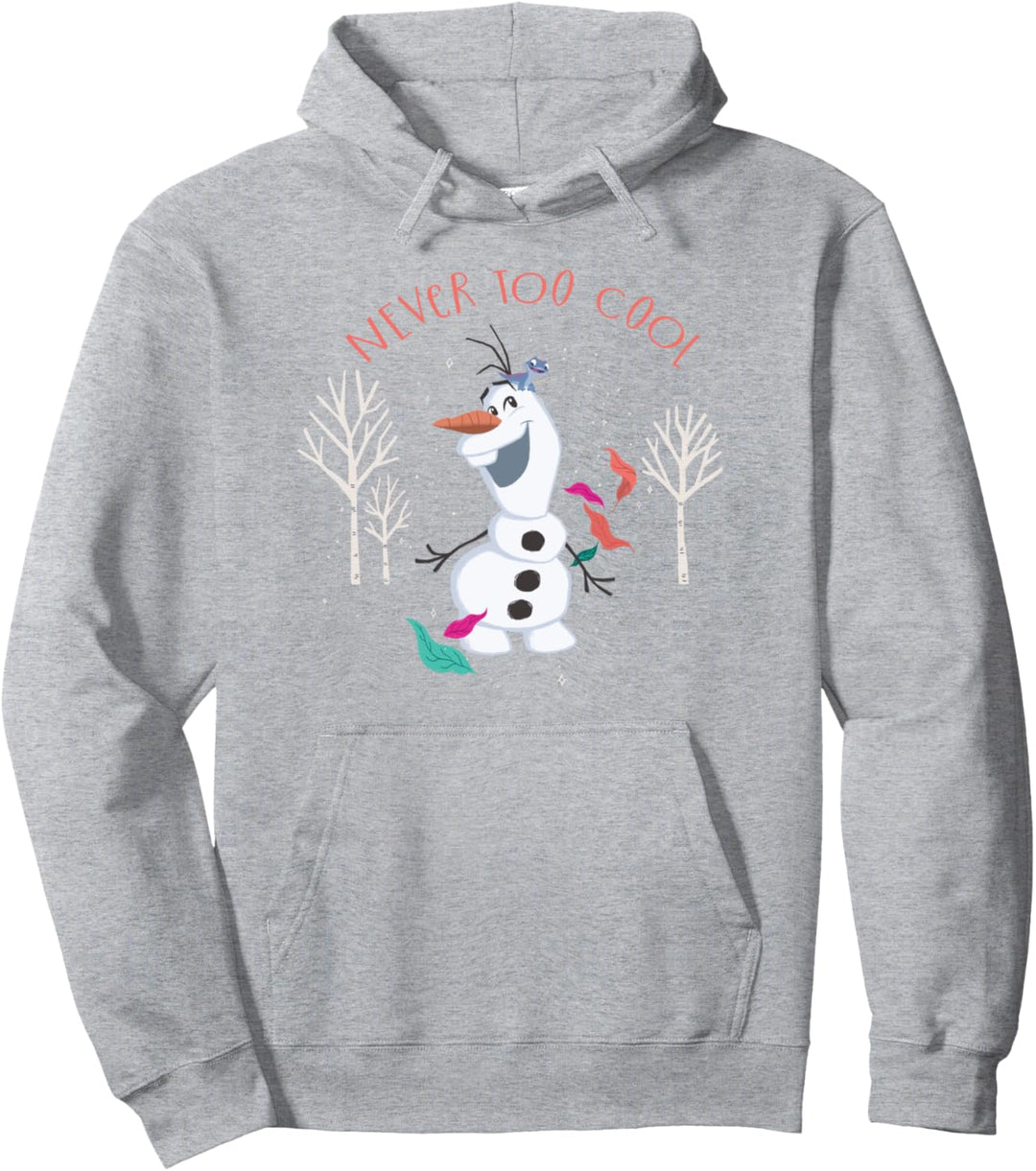 Frozen Olaf Never Too Cool Pullover Hoodie