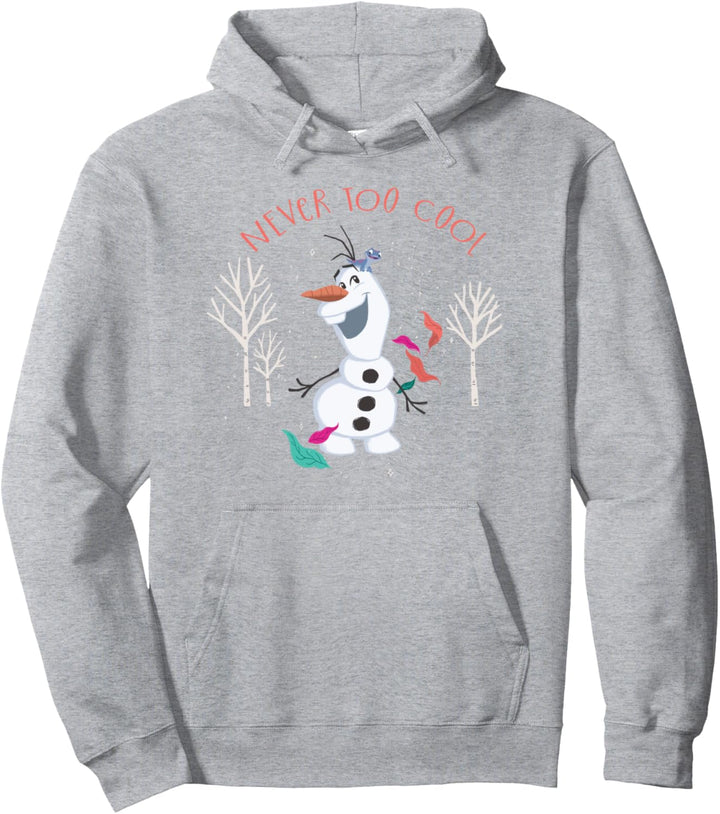 Frozen Olaf Never Too Cool Pullover Hoodie