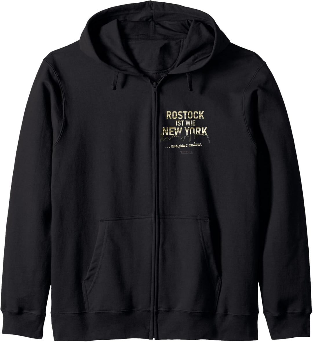 Rostock ist wie New York lustiger Spruch über Rostock Kapuzenjacke