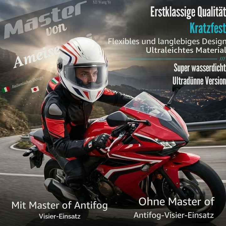 XII WY Motorradhelm-Antibeschlagfolie ultradünn, Motorradhelm-Visier, universeller Visierschutz, Auf