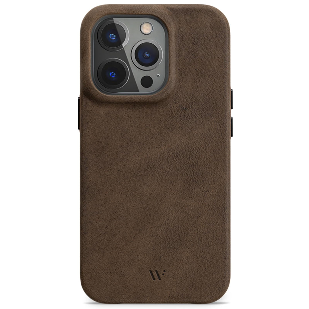WIIUKA Hülle für iPhone 14 Pro Max, Leder aus Deutschland, Lederhülle extra Dünn, Premium Handyhülle