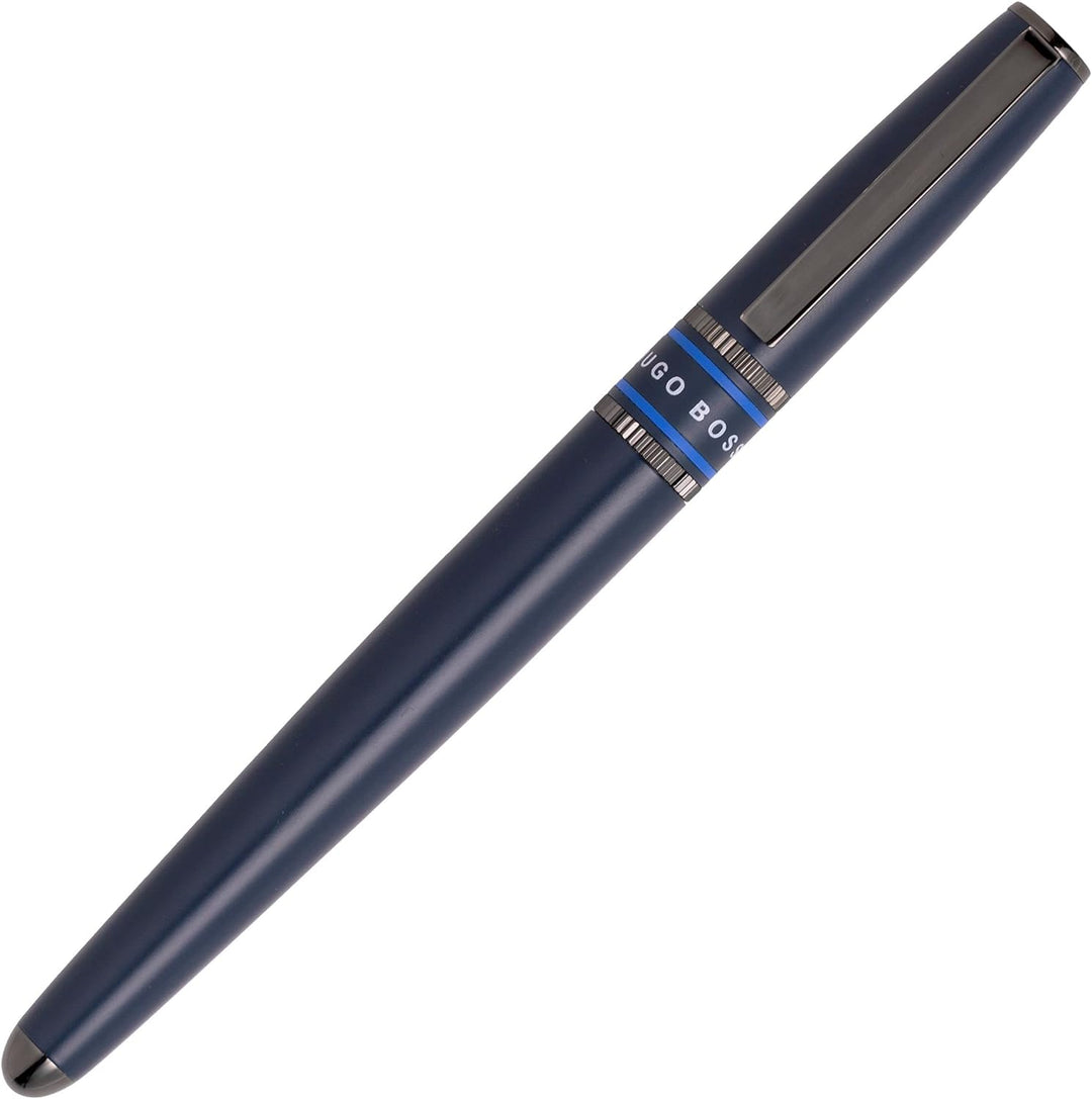 Hugo Boss Stifte-SetKugelschreiber und Tintenroller Illusion Gear Blue in der Geschenkbox, HPBR212L