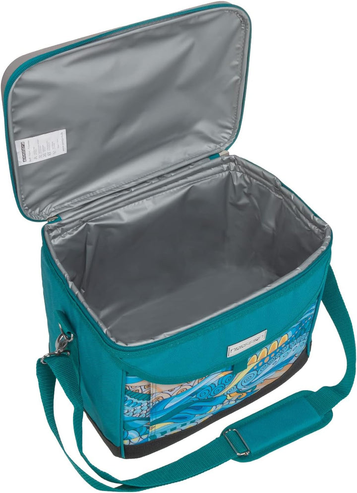 anndora Kühltasche 22 L Picknick Kühlbox 35 x 24 x 27 cm - Farbauswahl OCEAN türkis, OCEAN türk