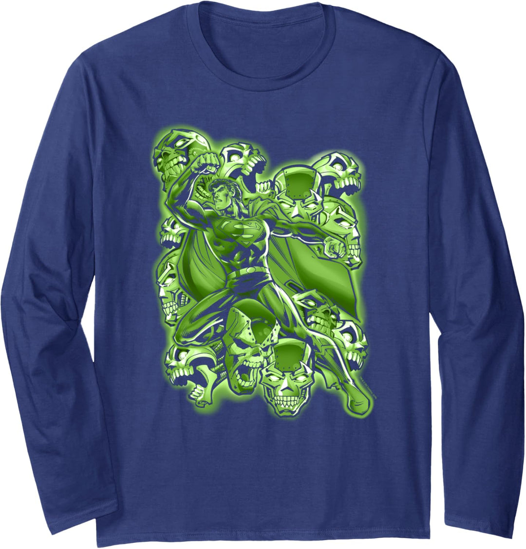 Superman Metallo Mayhem Langarmshirt