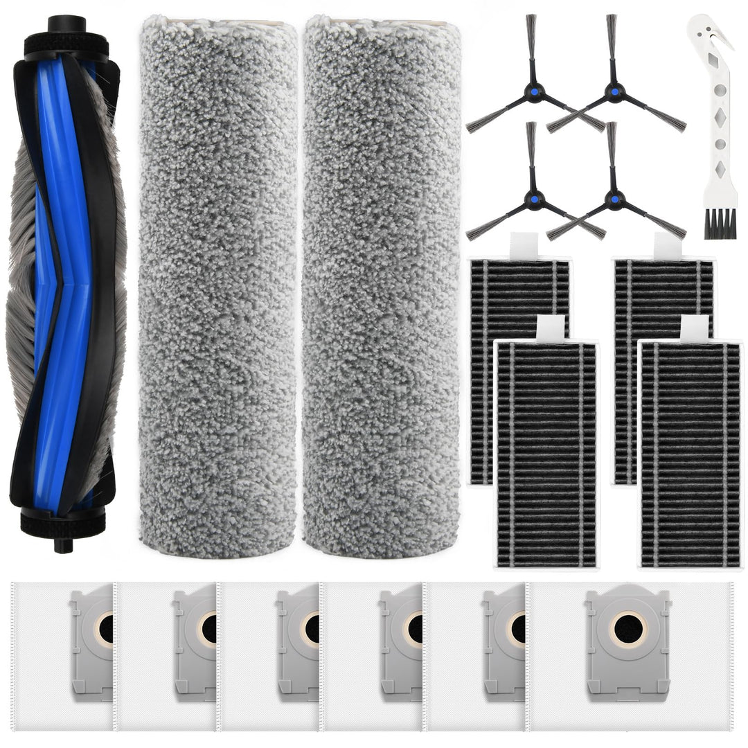 18 Stück Zubehör Set für Ecovacs Deebot X8 Pro Omni / X8 Omni Saugroboter, Ersatzteile mit 1 Hauptbü