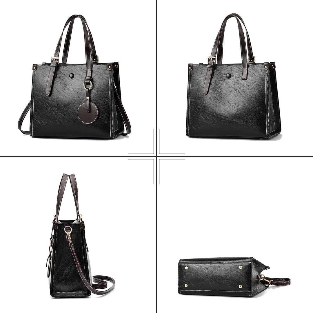 FANDARE Damen Handtasche Tote Beutel Umhängetaschen PU-Leder Schultertasche Tragetasche Multifunktio