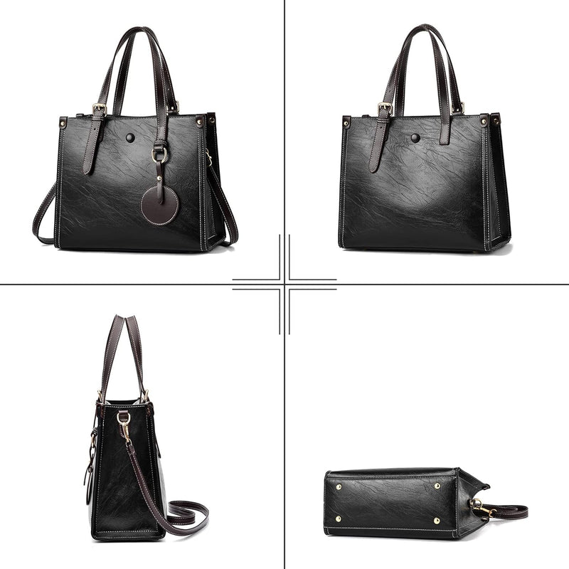 FANDARE Damen Handtasche Tote Beutel Umhängetaschen PU-Leder Schultertasche Tragetasche Multifunktio