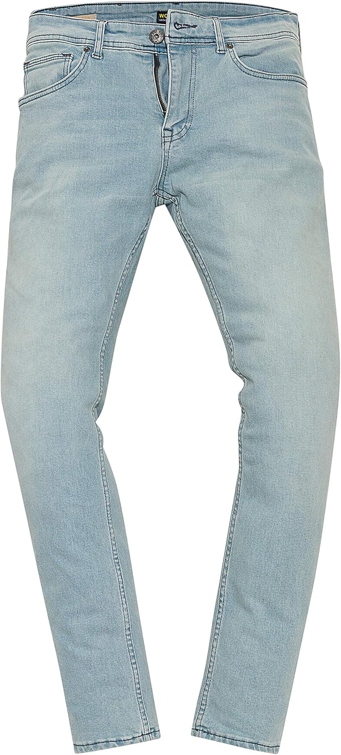 WOTEGA Herren Jeans Alistar Slim Fit 29W / 34L Blau (Cloud Blue 144306), 29W / 34L Blau (Cloud Blue