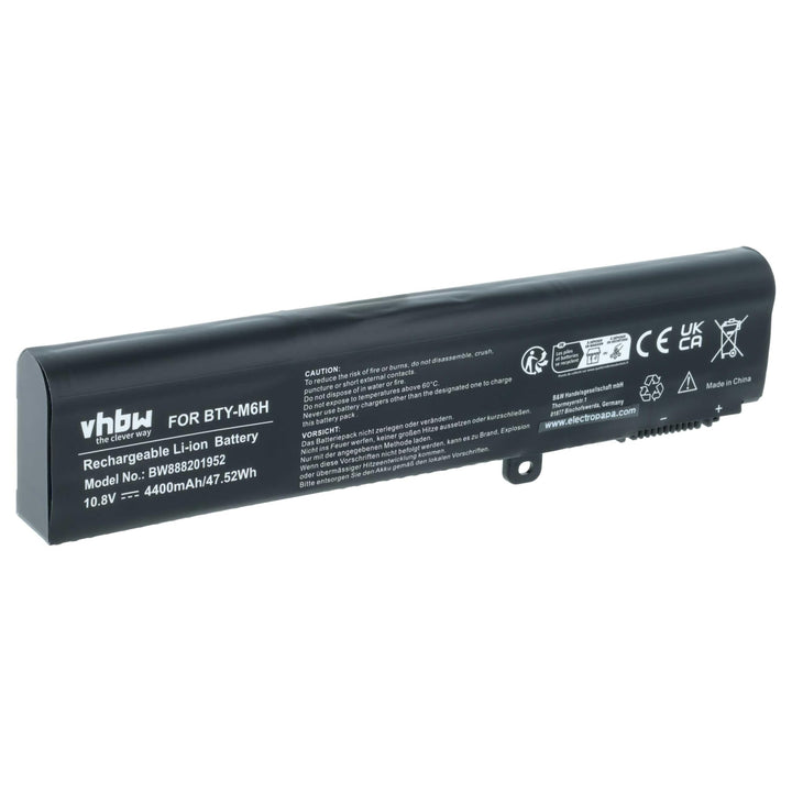 vhbw Akku kompatibel mit MSI GP72VR-6RF, GP72VR-6RFAC16H21, GP72VR-7RF, GP72VR-7RF-267 Notebook (440