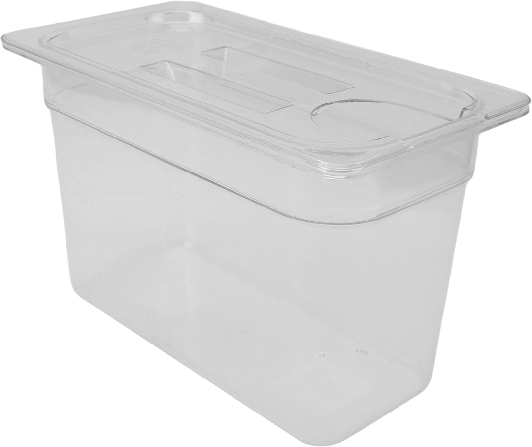 generic 6,9 L Transparenter Behälter für Langsames Garen mit Deckel | Transparenter Wassertank aus L