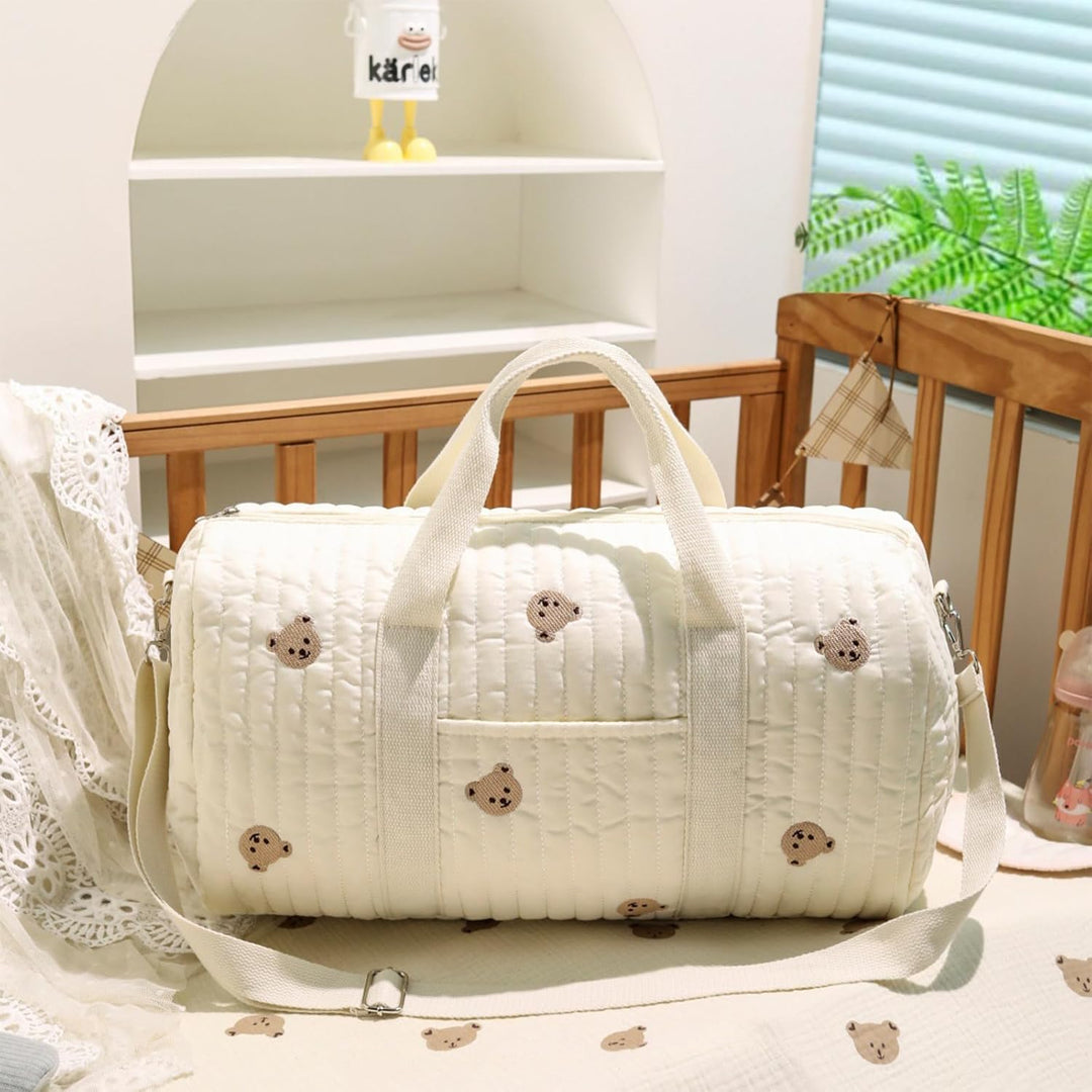 Grosse Wickeltasche Bag, Kompakte Baby Windeltasche & Reisetasche, Vielseitige Tragetasche mit Schul