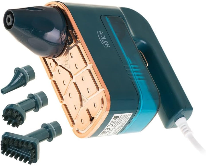 ADLER AD 7050 Dampfreiniger 120 ml, Dampfglätter mit Ständer, Dampfbürste Handgerät, ergonomisch, wa