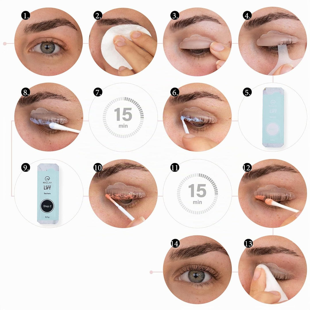 NICLAY Lash Lift Home Kit – Wimpernlifting Set für Zuhause, Lash Lift, Lifting, Lamination, Wimpernl