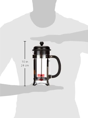 Bodum 1918-01SA-10 CAFFETTIERA Kaffeebereiter 8 Tassen 1 L Kunststoff, Schwarz 1,0 l