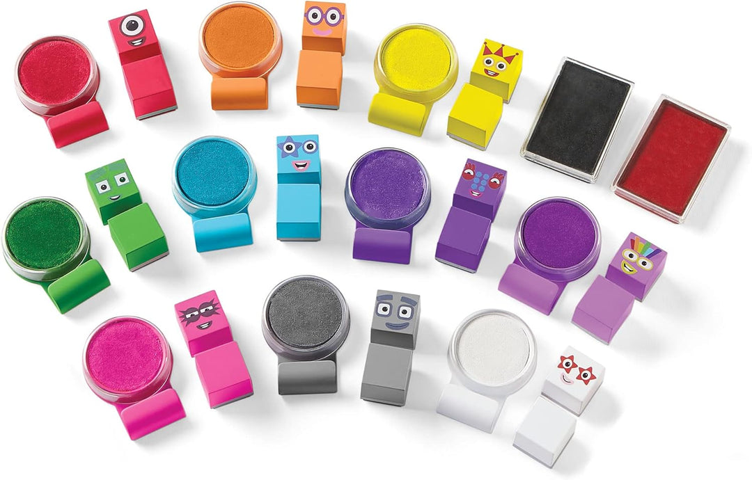 Learning Resources Numberblocks Stampoline-Freizeitpark, Stempel-Aktivitätsset, Mehrfarbig, Numberbl
