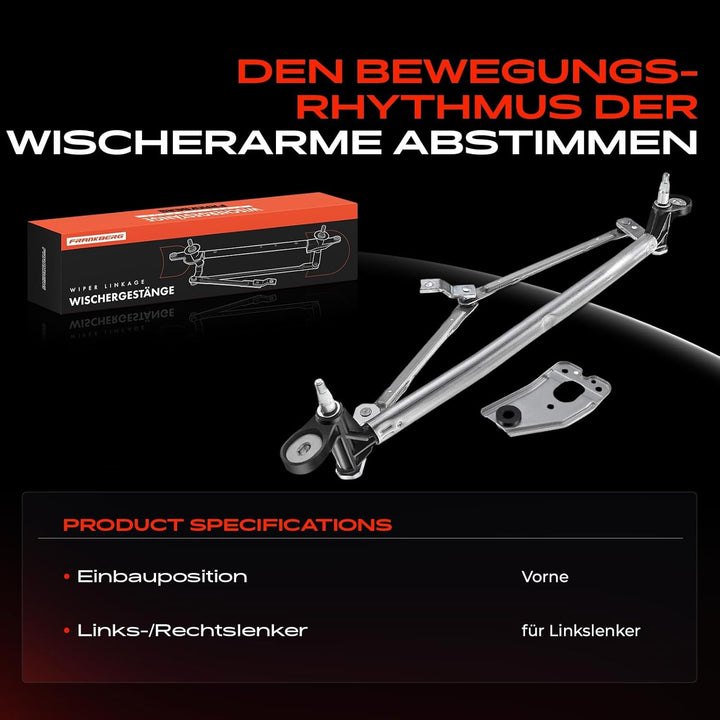 Frankberg 1x Scheibenwischer Wischergestänge Scheibenwischergestänge ohne Motor Vorne Links oder Rec