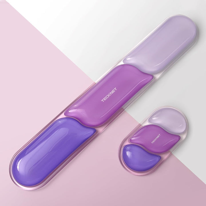 TECKNET Gel Handgelenkauflage für Tastatur und Maus, Ergonomische Handballenauflage zur Tippschmerzl