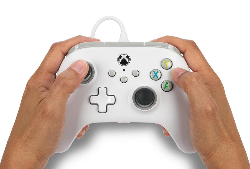 Kabelgebundener PowerA Controller für Xbox Series X|S - Weiss, Weiss