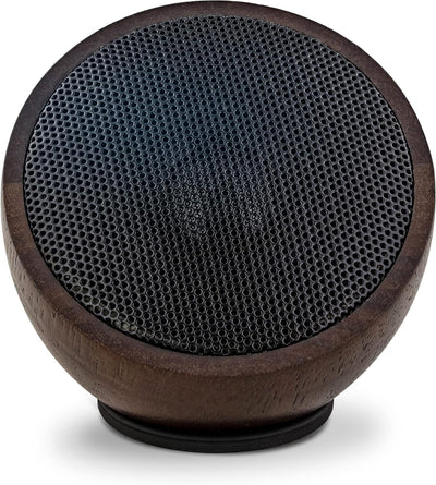 InLine 55380H woodwoom, Mini Bluetooth Walnuss-Holz Lautsprecher, 52mm, braun