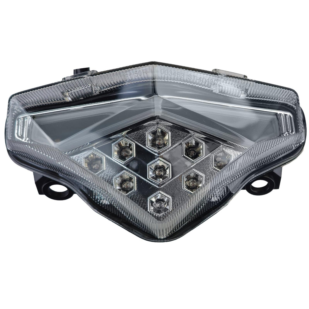 Motorrad LED Rücklicht Chrom Klarglas für Kawasaki ER6N ER6F ER-6N ER-6F ab 2012