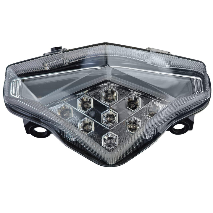 Motorrad LED Rücklicht Chrom Klarglas für Kawasaki ER6N ER6F ER-6N ER-6F ab 2012