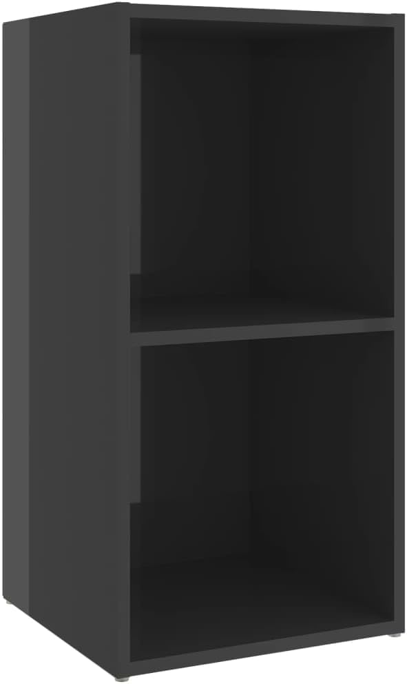 vidaXL 2X TV Schrank mit 2 Fächern Lowboard Sideboard Fernsehtisch Fernsehschrank TV Möbel HiFi-Schr