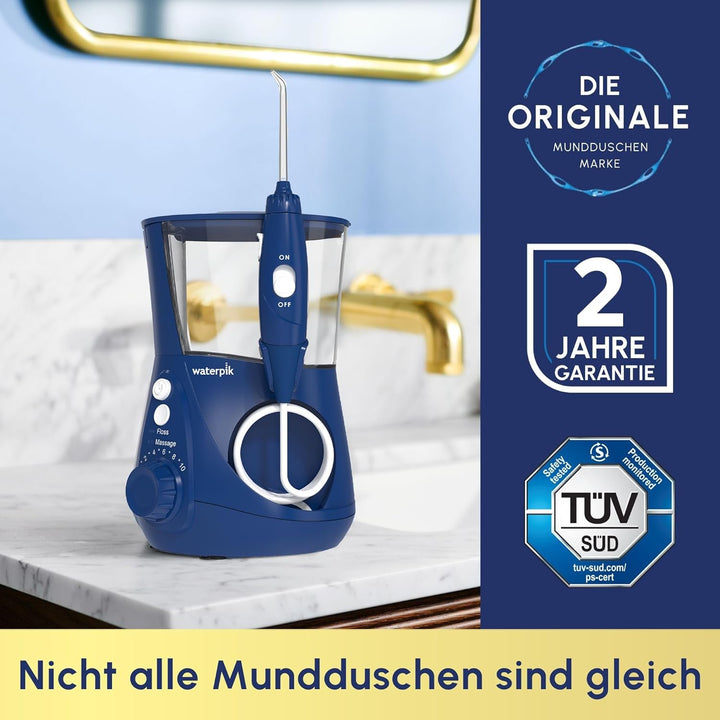 Waterpik Ultra Professional Waterflosser feststehende Munddusche mit 7 Aufsätzen, Druckbereich von 0