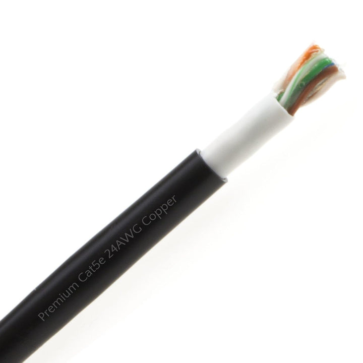 kenable Prämie Aussen CAT5e Aussen Kupfer Ethernet Netzwerk Kabel Kabelrolle Mit Gel 100 m [100 Mete