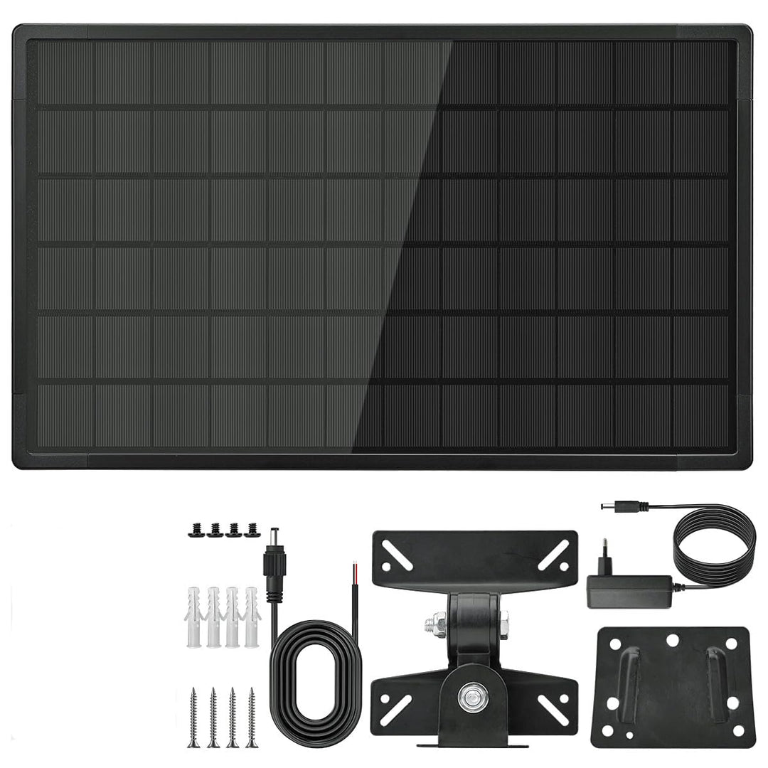 Solar-Kit 20W mit integriertem und wechselbaren Lithium Akku USB 5V, 6V, 9V,12V; Paket 133,2 Wh / 36