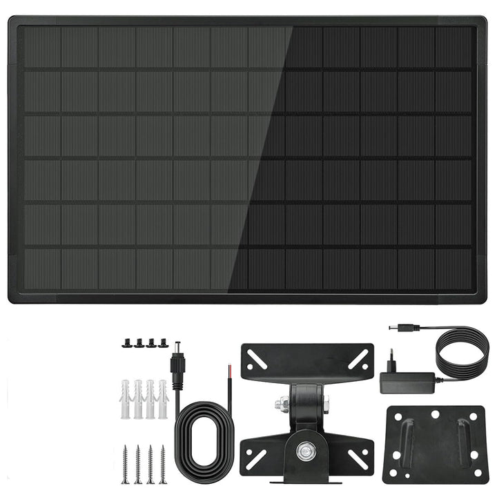 Solar-Kit 20W mit integriertem und wechselbaren Lithium Akku USB 5V, 6V, 9V,12V; Paket 133,2 Wh / 36
