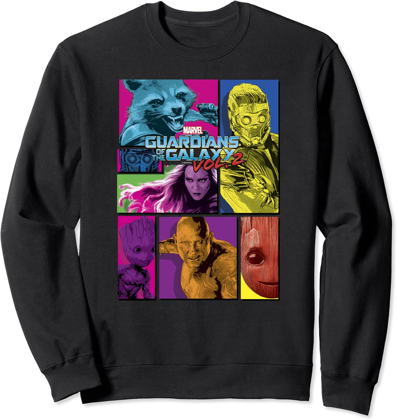 Marvel Guardians Of The Galaxy Vol. 2 Group Panels Sweatshirt