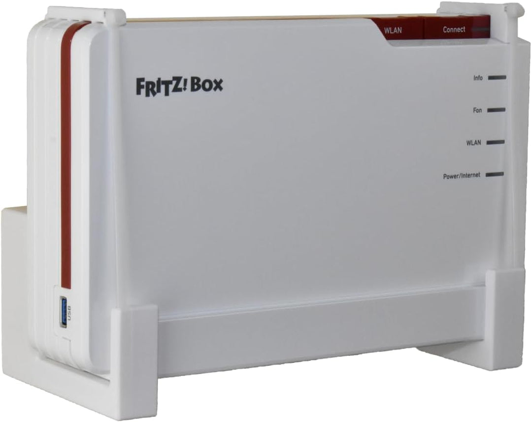 EasyClick passgenauer Wandhalter für AVM Fritz!Box 5690 Pro, auch als Deckenhalterung, sicher einras