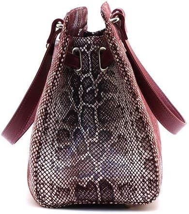 Julké Damen Handtasche ´Snakeskin Patterned´ aus Qualitäts-Ziegenleder