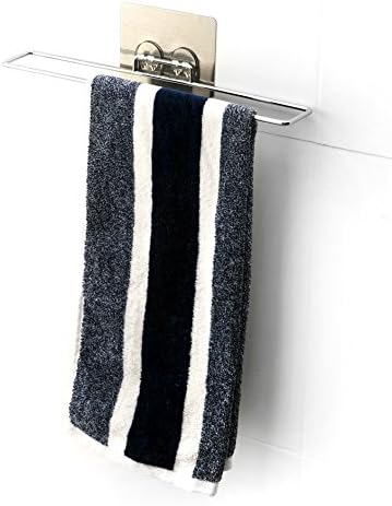 Handtuchstange Handtuchhalter Badetuchstange Selbstklebende Ohne Bohren aus gebürstetem Edelstahl, H