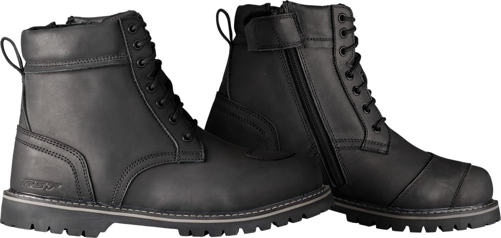 RST Roadster Motorradstiefel, schwarz, 45 Schwarz 45 EU, Schwarz 45 EU