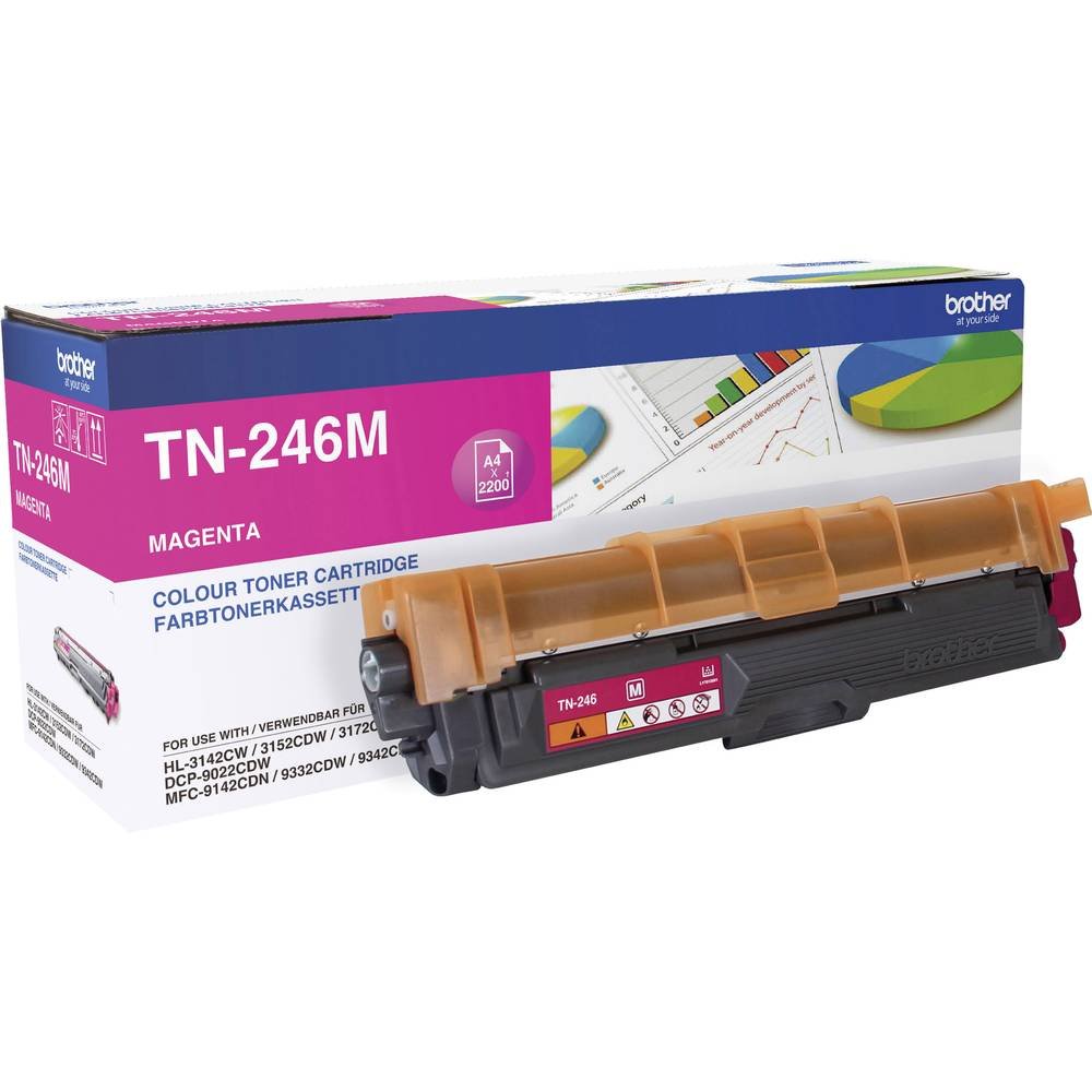 Brother TN246M Original Jumbo-Tonerkassette TN-246M magenta (für Brother HL-3142CW, HL-3152CDW, HL-3