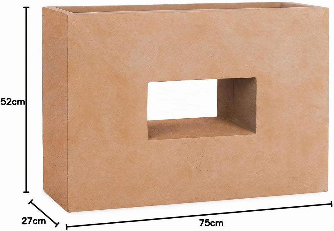 Pflanzwerk® Pflanzkübel Vista Terrakotta 52x75x27cm *Frostbeständiger Blumenkübel* *UV-Schutz* *Qual